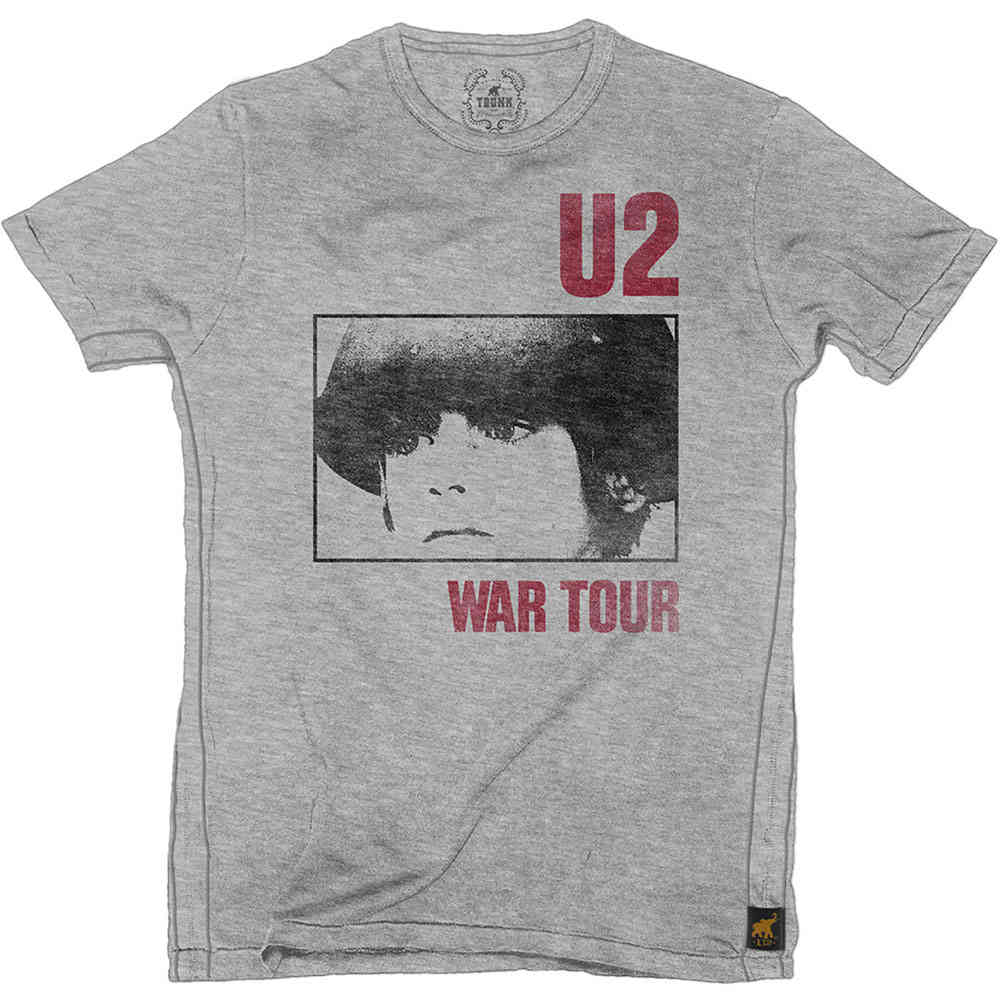 U2 - War Tour Heren Tshirt - Grijs